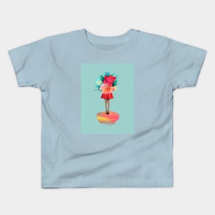 The floral girl Kids T-Shirt